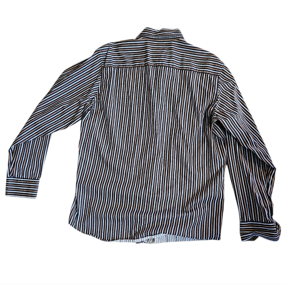 Bugatchi Uomo Men's Striped Button Front Long Sle… - image 3